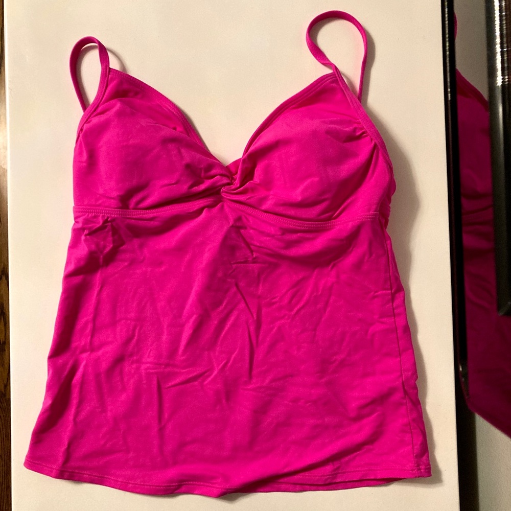Athleta twist front triangle tankini